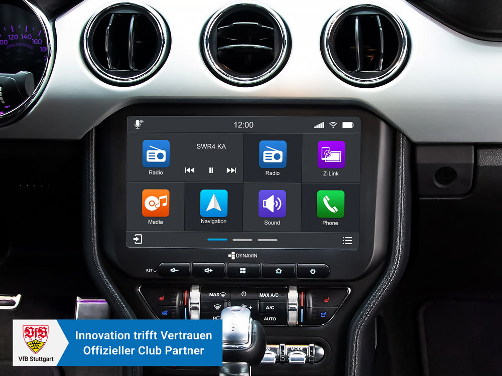 Autoradio Android 10″ Plug & Play Dynavin D9-MST2015H Premium pour Ford Mustang (2015-2023) – modèle « Premium Audio »