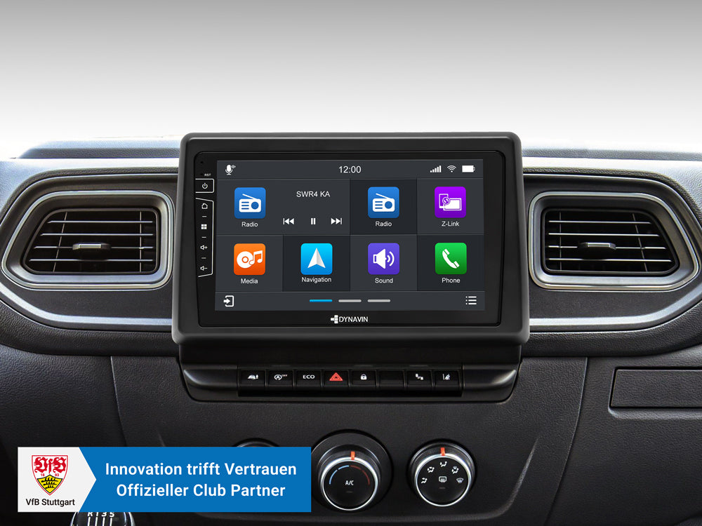 Autoradio Android 9″ Plug & Play Dynavin D9-RN2020 Plus Premium pour utilitaires et camping-car (Renault Master III, Opel Movano B, Nissan NV400 2019-)