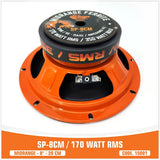 SP 8CM – Midrange Paire 20 cm 150 WRMS 97 dB 4 Ohm