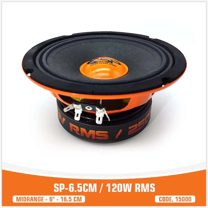 SP Audio SP-6,5 cm – Midrange 16,5 cm | 120 W RMS – Paire