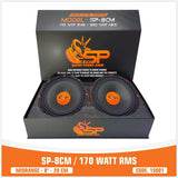 SP 8CM – Midrange Paire 20 cm 150 WRMS 97 dB 4 Ohm