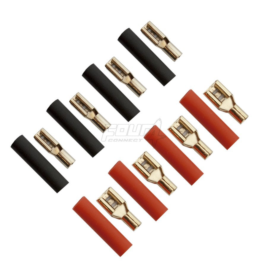 Connecteurs Haut-parleurs Plats Femelles Plaqués Or 2,5mm²