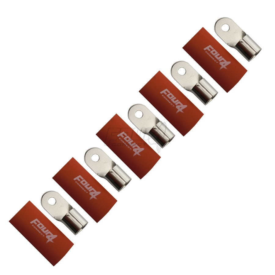 Connecteur à anneau M6  50 mm2, 5x rouge