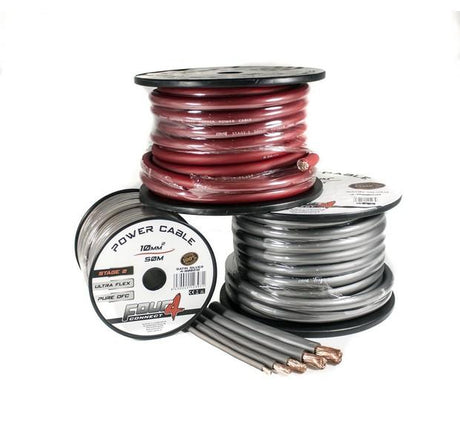 Bobine cable alimentation 70mm² stage 2 (100% cuivre,18 mètres gris) - Sound Auto Concept