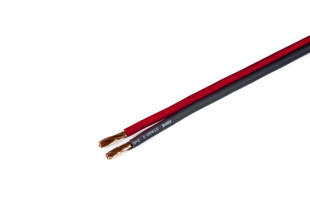 Cable Haut-parleur 2x6mm² Stage 2 OFC (100 % cuivre)