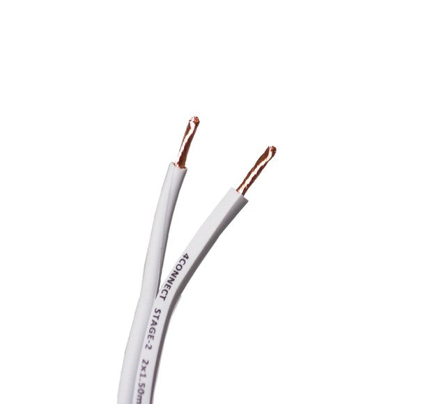 Câble OFC blanc FOUR Connect 4-800267 STAGE2 2×1,5 mm² – 200 m