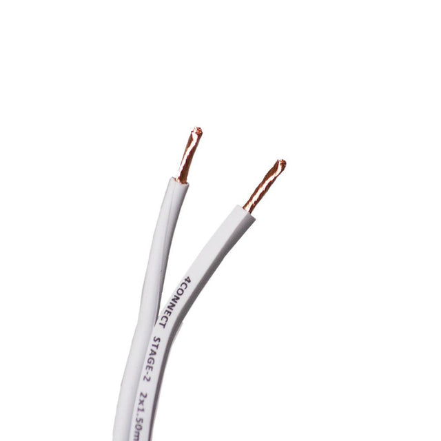 Cable Haut-parleur blanc 2x1.5mm2 (100% cuivre) - Sound Auto Concept