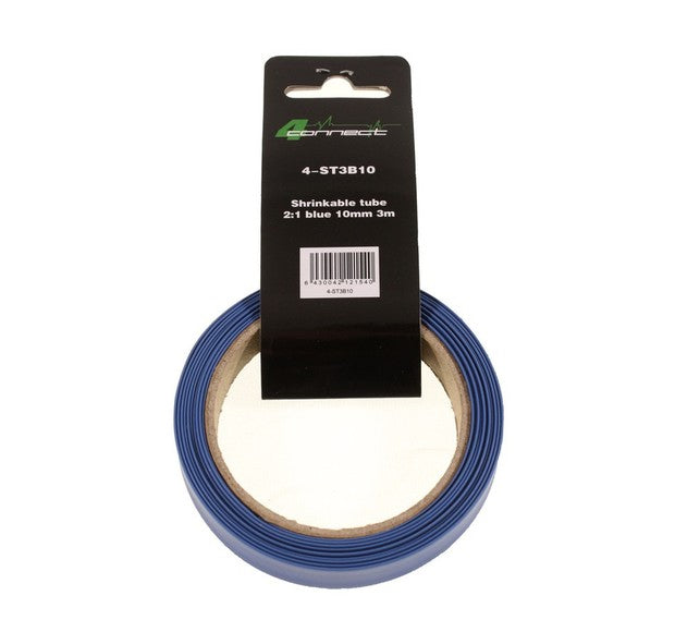 FOUR Connect 4-ST3B10 – Gaine thermorétractable 10mm bleue 2:1 longueur 3m