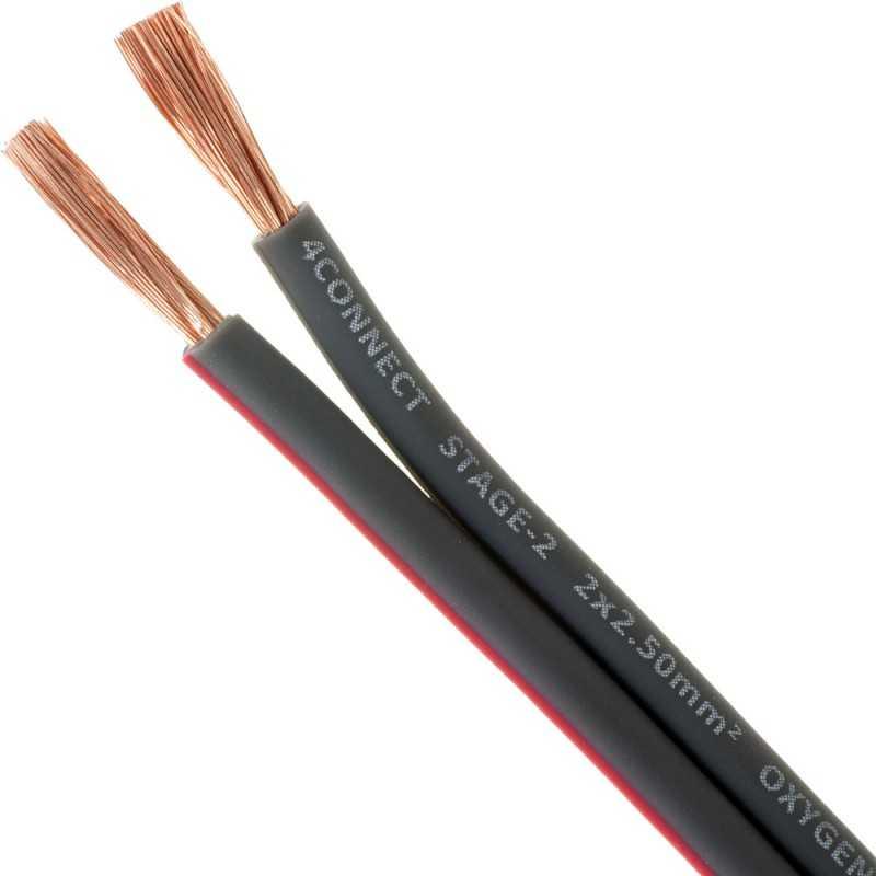 Cable Haut-parleur 2x2.5 mm² Stage 2 (100% cuivre) - Sound Auto Concept