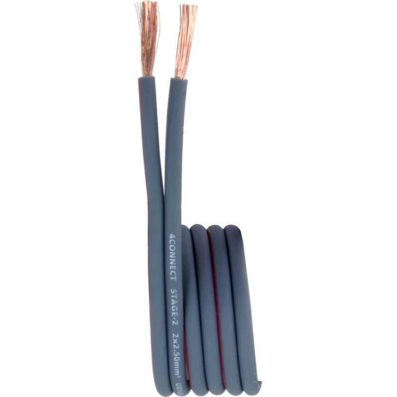 Cable Haut-parleur 2x2.5 mm² Stage 2 (100% cuivre) - Sound Auto Concept