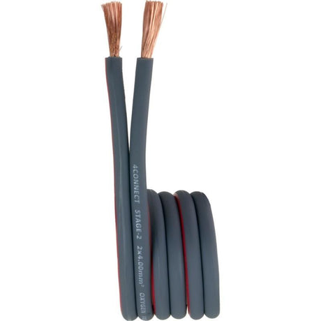 Cable Haut-parleur 2x4mm² Stage 2 OFC (100 % cuivre) - Sound Auto Concept