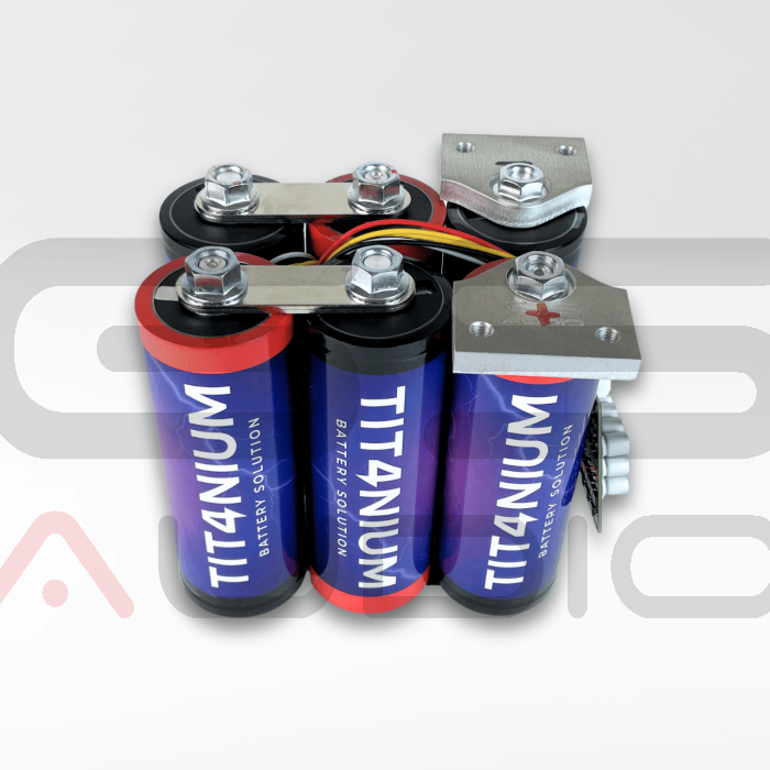 TITANIUM Tit4nium® Extreme – Batterie LTO 14,4V 45Ah 6 Cellules avec BMS et Bus Bar 21x14x19 cm