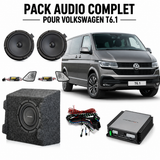 Gladen Mosconi SoundUp VW T6.1 – Kit Audio Plug & Play DSP 4 Canaux avec Caisson de Basses et Haut-Parleurs Gladen Apperance