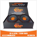 SP Audio SP-6,5 cm – Midrange 16,5 cm | 120 W RMS – Paire