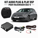 Gladen Mosconi SoundUp VW Golf 8 – Kit Audio Plug & Play DSP 6 Canaux avec Caisson de Basses GSRB-08