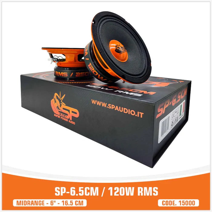 SP Audio SP-6,5 cm – Midrange 16,5 cm | 120 W RMS – Paire