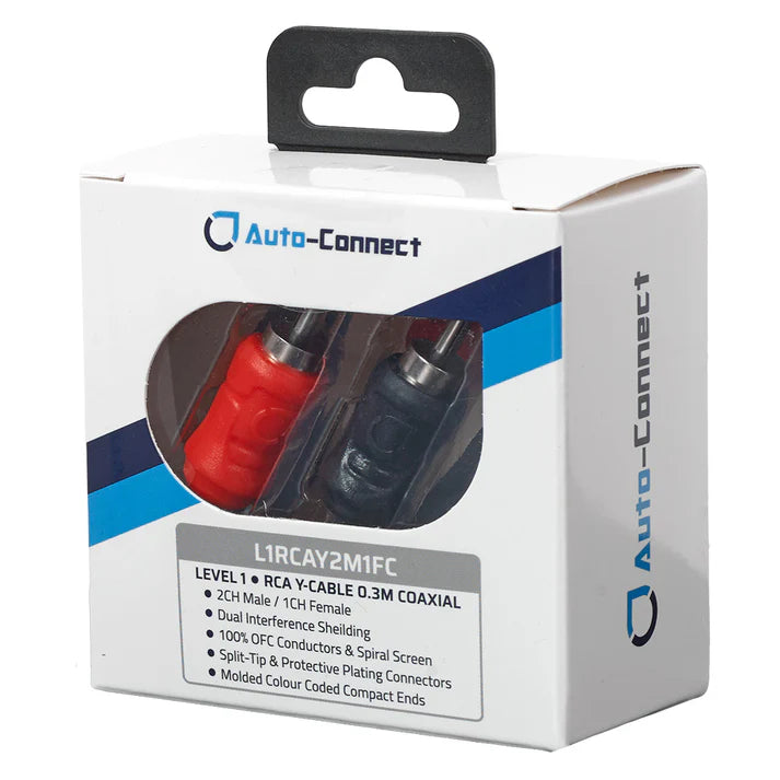 Auto-connect Y 2 male -1 femelle 0.3m