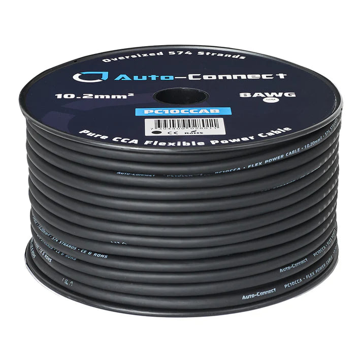 PC10CCAB - Câble d'alimentation Pure CCA 10,2 mm², noir