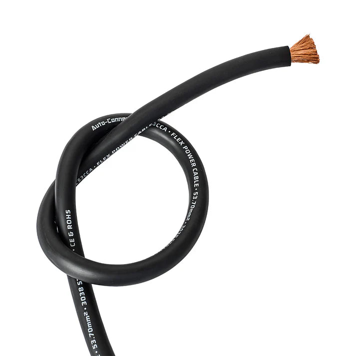 Bobine câbles  d'alimentation surdimensionné Pure CCA, 53,7 mm² / 0 AWG.