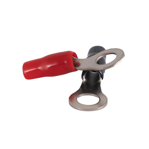 Cosse à anneau 10mm² rouge/noir