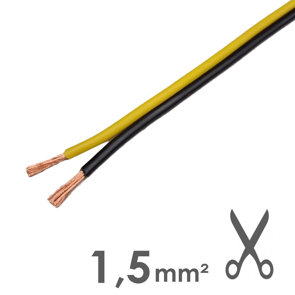 Cable Haut-parleur 2x1.5mm² CCA Ground Zero