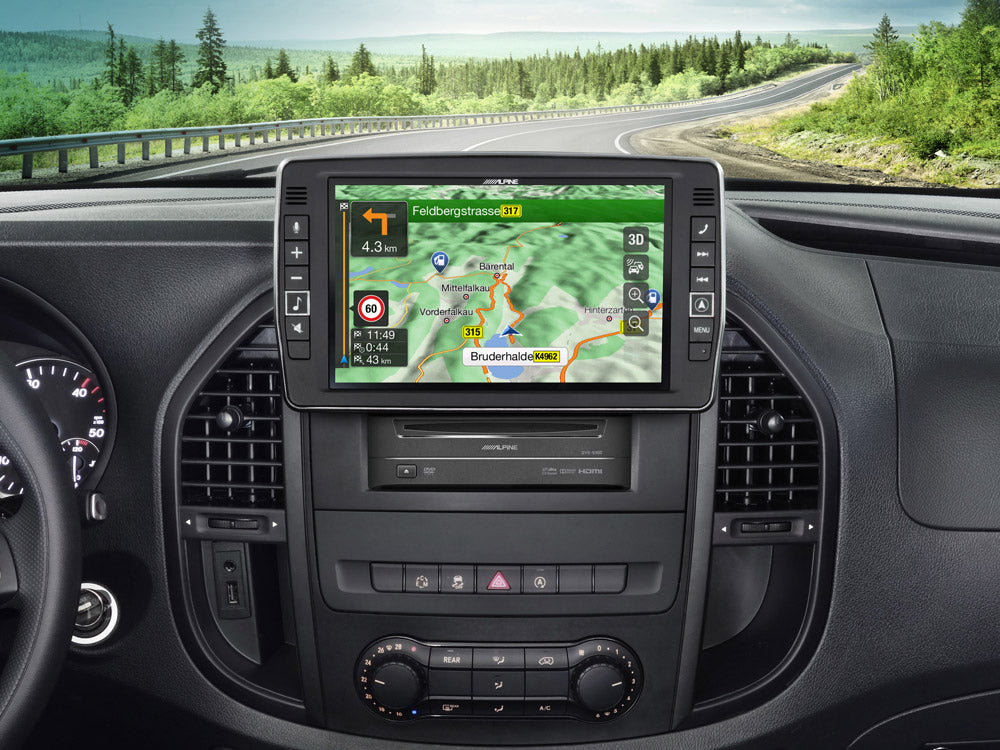 Alpine X903D-V447 – 9″ Navigation Radio Mercedes Vito 447
