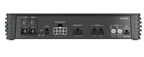 Amplificateur Audison AF M4D - 4 Canaux - 1040W - Classe D - Hi-Res Audio - 4 x 260W @ 2Ω - Fully Bridgeable