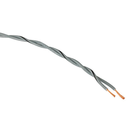 L2SCT208IGR – Lautsprecherkabel verdrillt 2 × 0,8 mm² Grau Spule 100 m