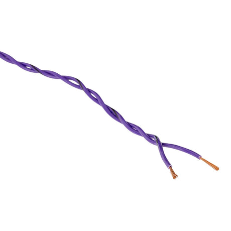 L2SCT208IPU – Lautsprecherkabel verdrillt 2 × 0,8 mm² Violett Spule 100 m