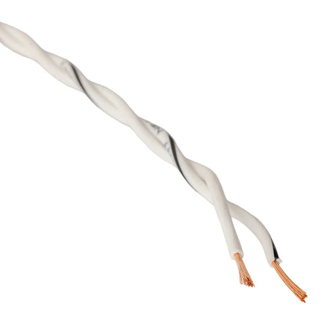 L2SCT208IWH – Lautsprecherkabel, verdrillt, 2 × 0,8 mm², weiß, pro Meter