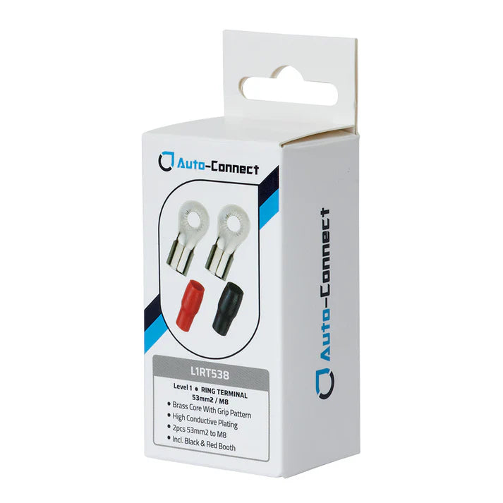 Cosses à Œillet 53mm² / 0 AWG - Trou M8 - Paire (L1RT538)