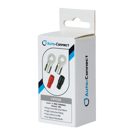 Cosses à Œillet 53mm² / 0 AWG - Trou M8 - Paire (L1RT538)