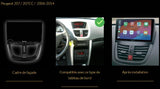 Pack autoradio Carplay Pionner 9" pour Peugeot 207 / 207CC / 2006-2014