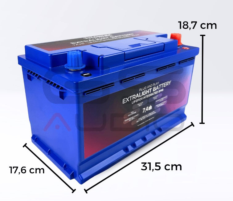 70Ah LifePo4 battery in din format