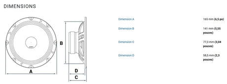 Haut parleur AP 6.5  2 Ohm