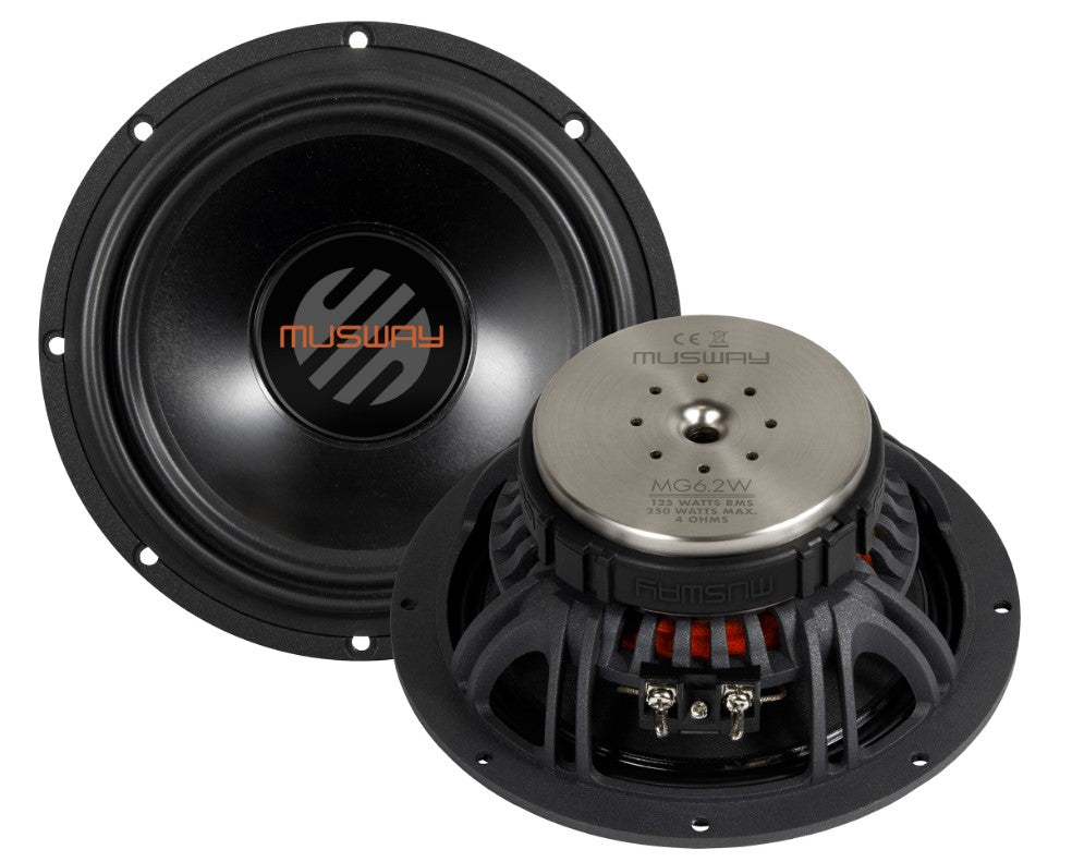 Musway MG6.2C - Kit 2 Voies Séparé 6,5" 125W RMS 4 Ohms - MEILLEUR PRODUIT