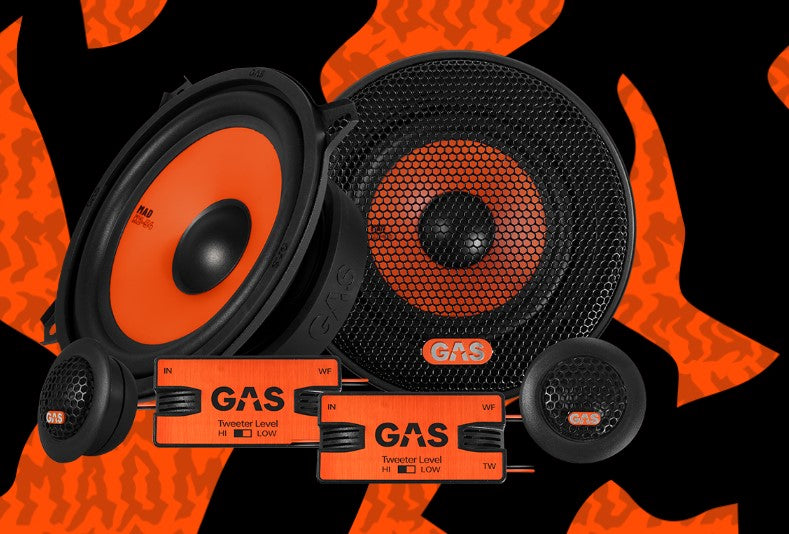 GAS MAD  K2-54 - Kit 2 Voies Séparé 5,25" 90W RMS 4 Ohms