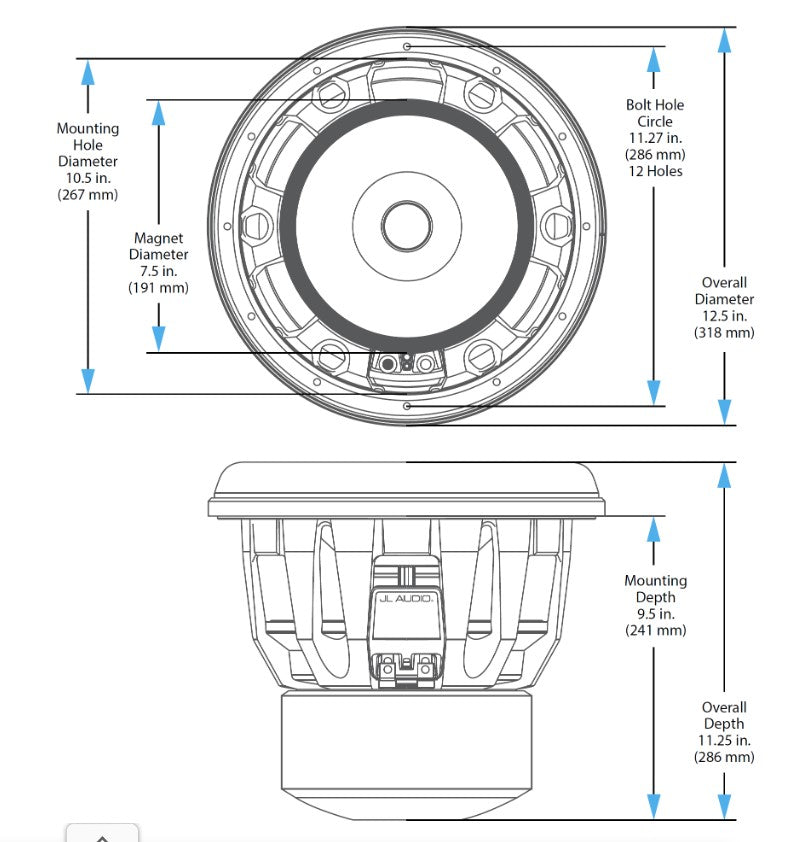 JL Audio 8W7AE-3 – Subwoofer 20 cm 500W RMS 3Ω Série W7AE