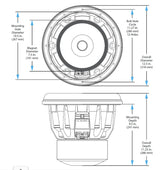 JL Audio 8W7AE-3 – Subwoofer 20 cm 500W RMS 3Ω Série W7AE