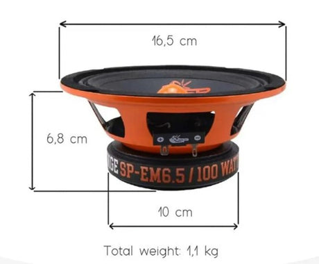 SP Audio SP-EM 6.5 KIT - High-Efficiency 2-Way Component System