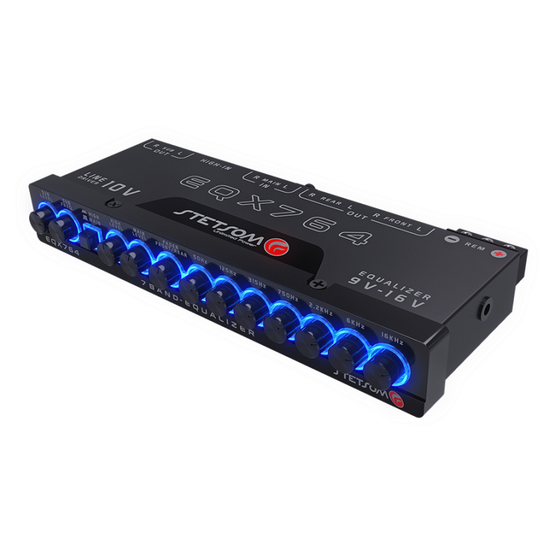 STETSOM EQX764 – 7-Band-Equalizer 6 Ausgänge 10 V RMS