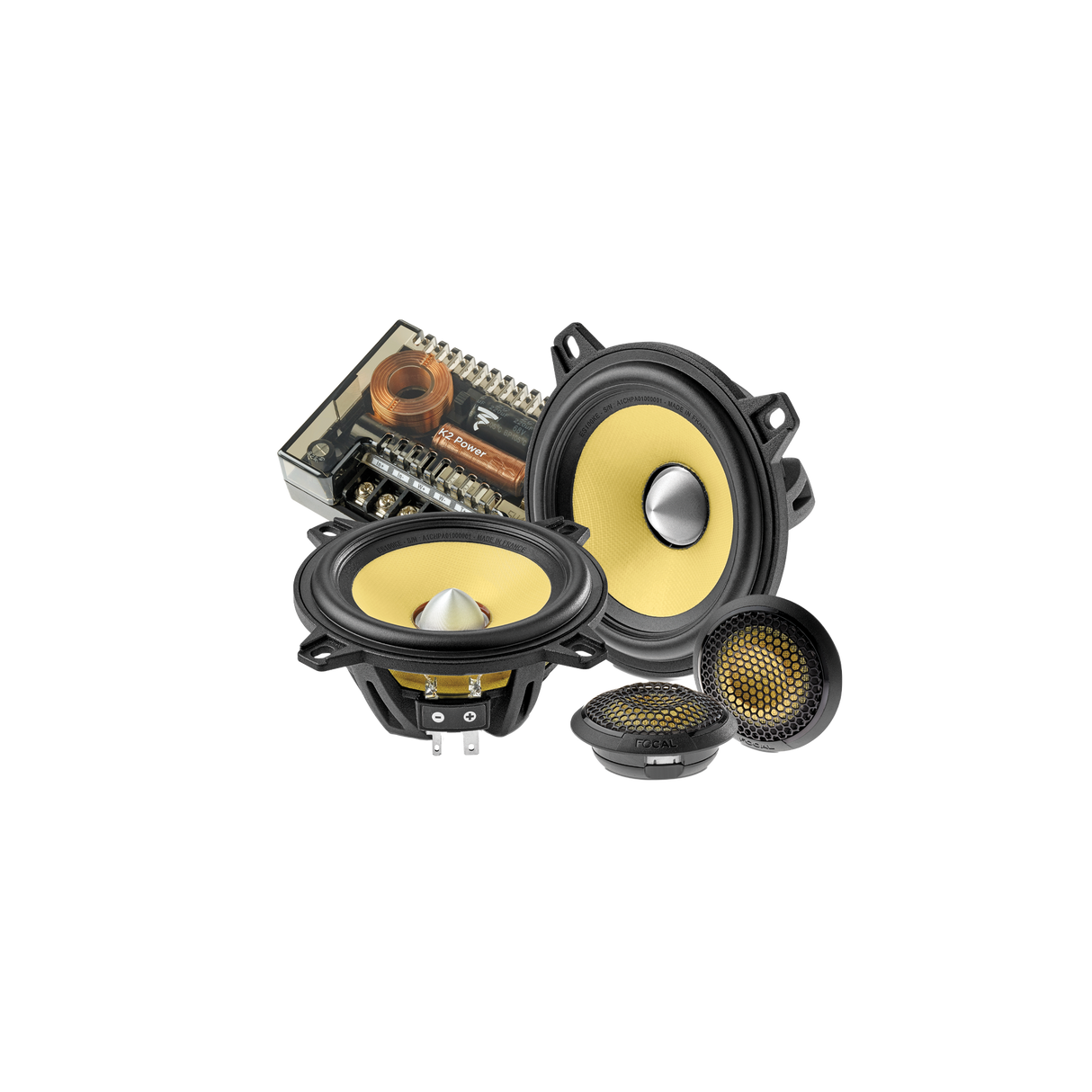 Focal ES 100 KE - Kit 2 Voies Séparé 4" 60W RMS K2 Power - Fabriqué en France