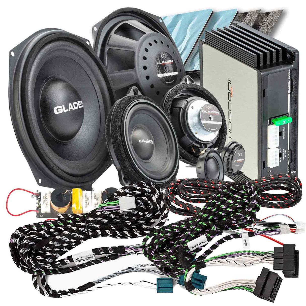 Pack Audio Plug and Play pour BMW série F (ampli 4 canaux)