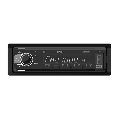 GAS Audio MAD M110-BTR – Autoradio 1-DIN Bluetooth, USB, AUX, RDS (4×50W)