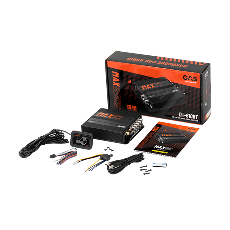 GAS MAX D2-610BT - Processeur DSP automobile 10 canaux avec Bluetooth 5.0