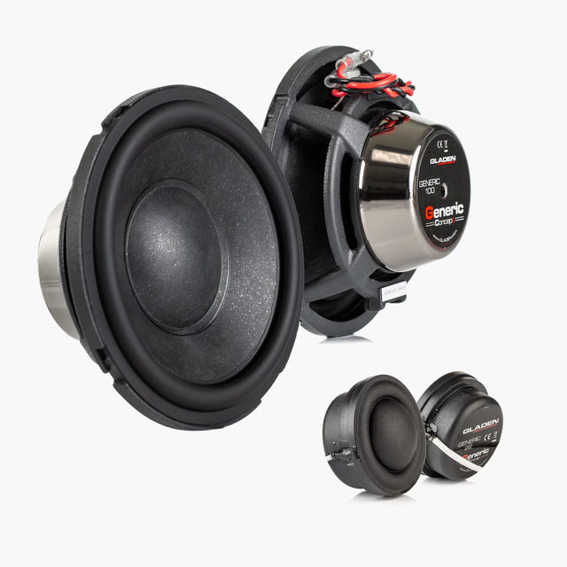 Kit Haut-Parleurs Gladen Generic 100.2 – Système 2 Voies 100 mm avec Adaptateurs BMW/Mini Plug & Play - Sound Auto Concept