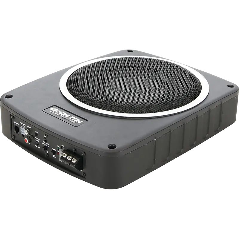 Caisson de Basses Actif Plat 8" – Subwoofer Sous Siège 180W avec Amplificateur Intégré - Sound Auto Concept