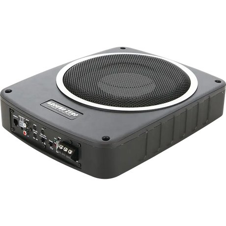 Caisson de Basses Actif Plat 8" – Subwoofer Sous Siège 180W avec Amplificateur Intégré - Sound Auto Concept
