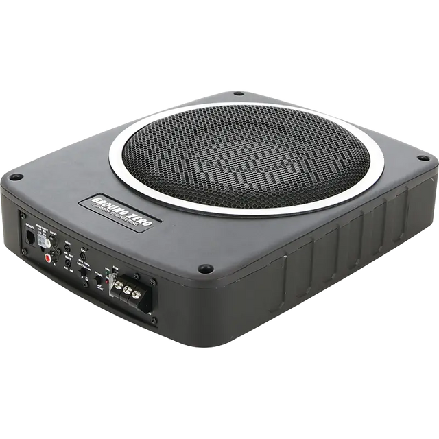 Caisson de Basses Actif Plat 8" – Subwoofer Sous Siège 180W avec Amplificateur Intégré - Sound Auto Concept