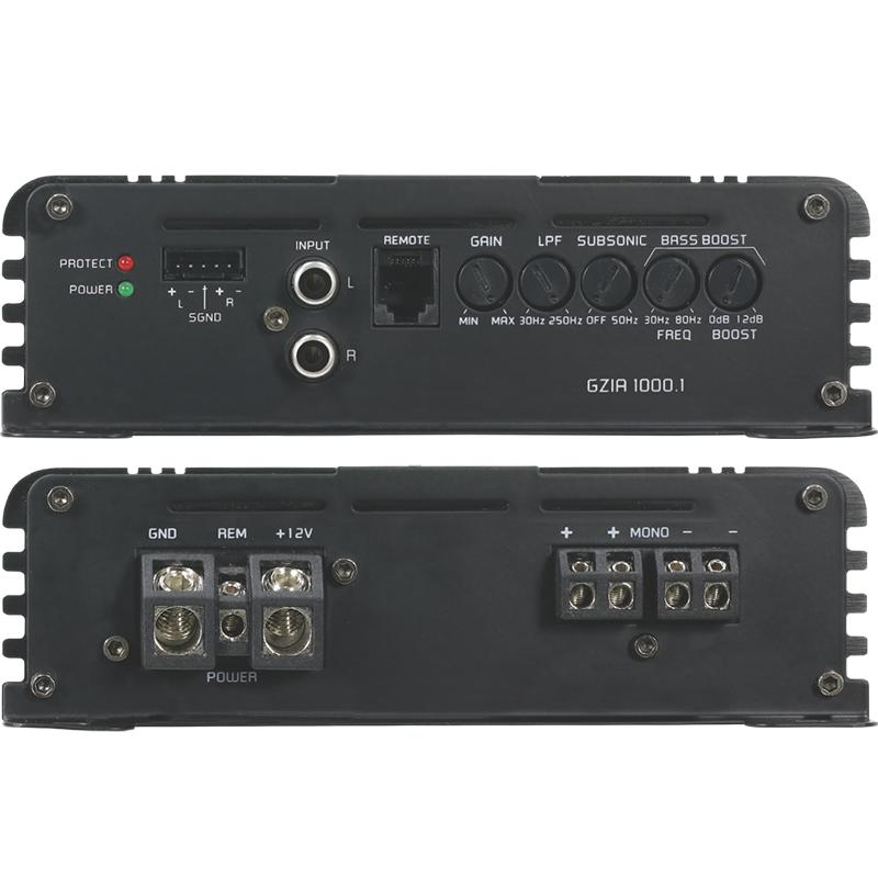 Amplificateur Subwoofer Mono GZIA 1000.1 - Sound Auto Concept